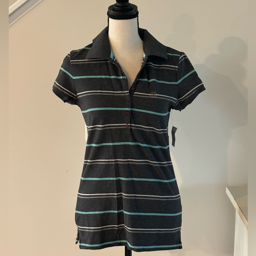 NWT Aeropostale striped polo shirt.